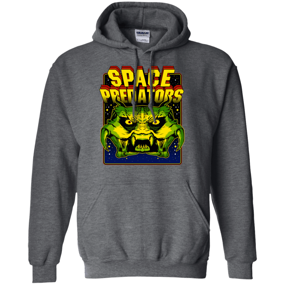 Sweatshirts Dark Heather / S Space Predator Pullover Hoodie