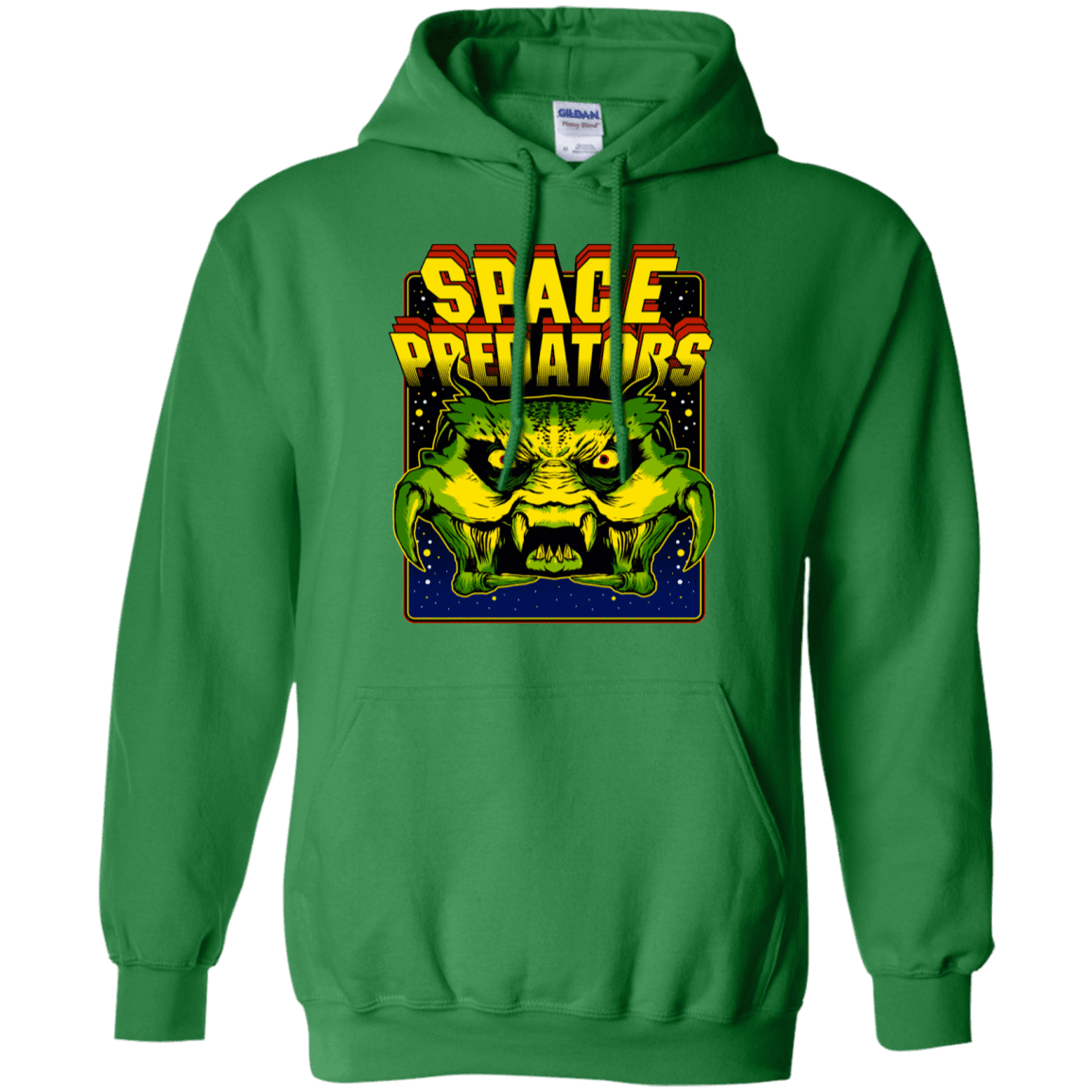 Sweatshirts Irish Green / S Space Predator Pullover Hoodie