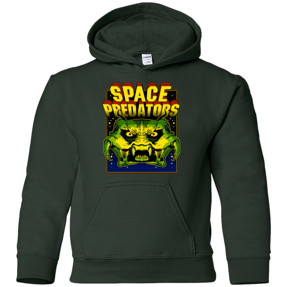 Sweatshirts Forest Green / YS Space Predator Youth Hoodie