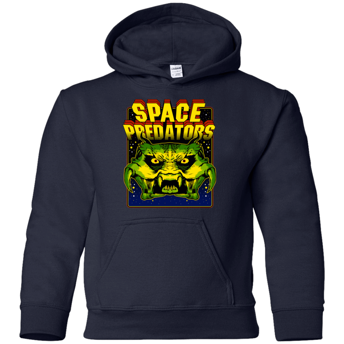 Sweatshirts Navy / YS Space Predator Youth Hoodie