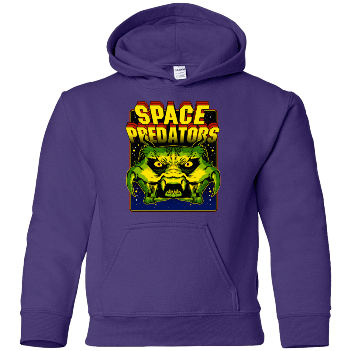 Sweatshirts Purple / YS Space Predator Youth Hoodie