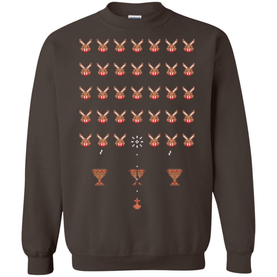 Sweatshirts Dark Chocolate / Small Space Rabbits Crewneck Sweatshirt