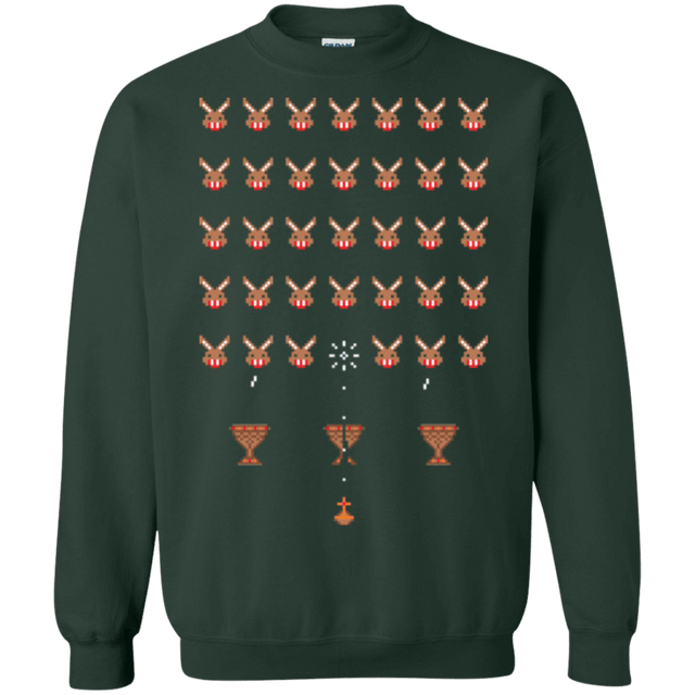 Sweatshirts Forest Green / Small Space Rabbits Crewneck Sweatshirt