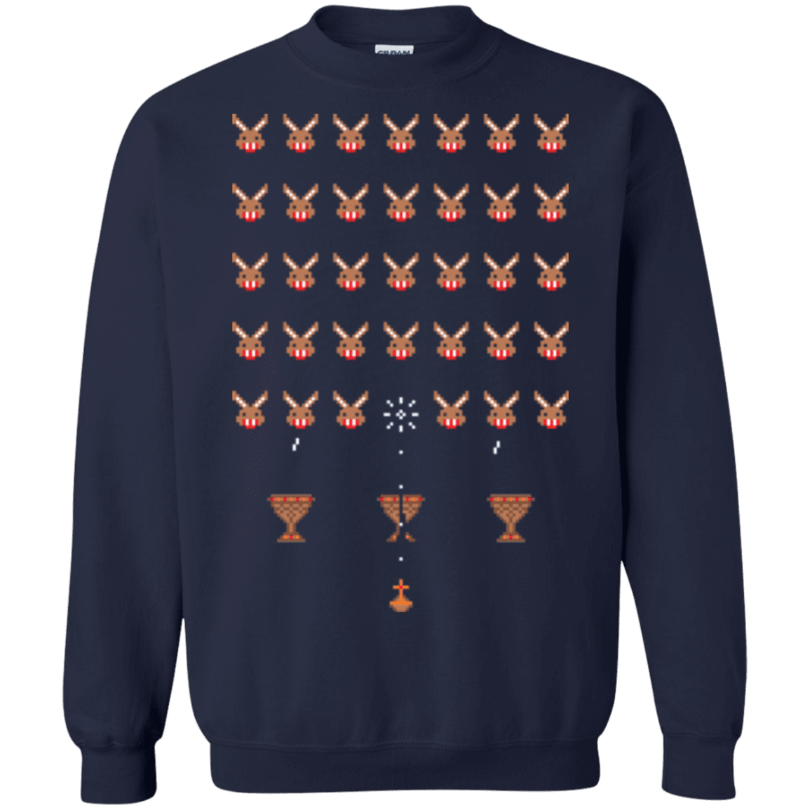 Sweatshirts Navy / Small Space Rabbits Crewneck Sweatshirt