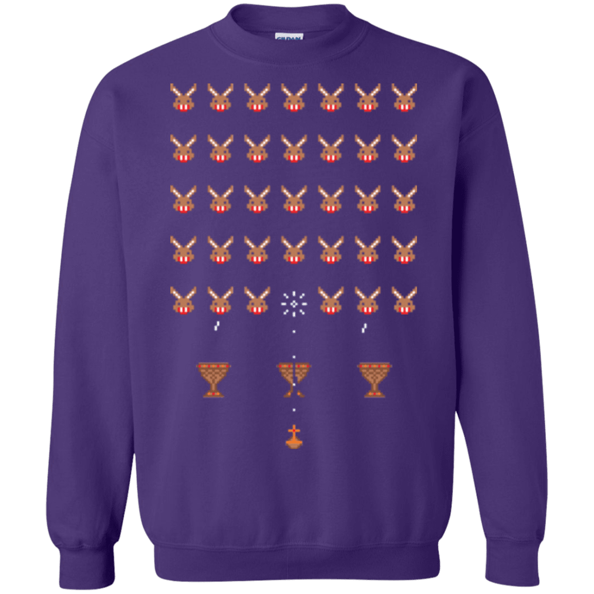 Sweatshirts Purple / Small Space Rabbits Crewneck Sweatshirt