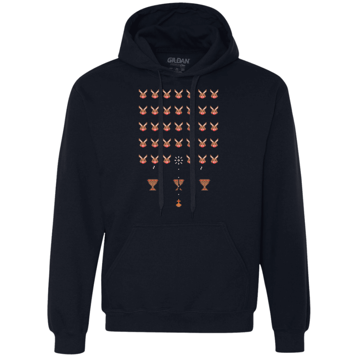 Sweatshirts Navy / Small Space Rabbits Premium Fleece Hoodie