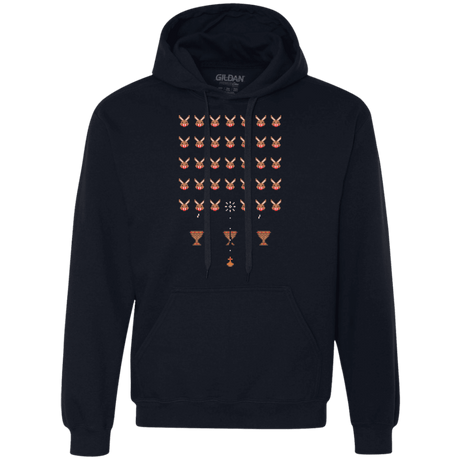 Sweatshirts Navy / Small Space Rabbits Premium Fleece Hoodie