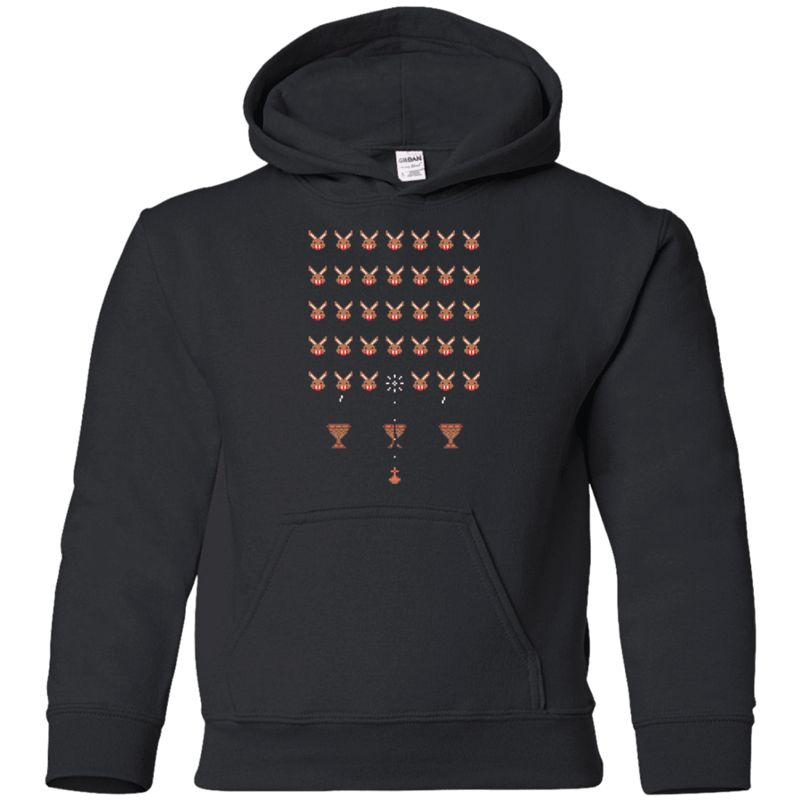 Sweatshirts Black / YS Space Rabbits Youth Hoodie