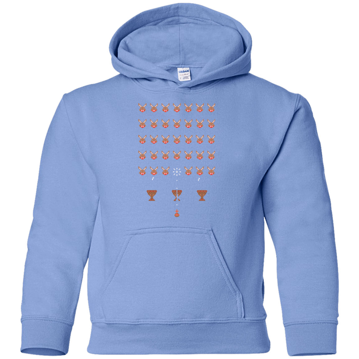 Sweatshirts Carolina Blue / YS Space Rabbits Youth Hoodie