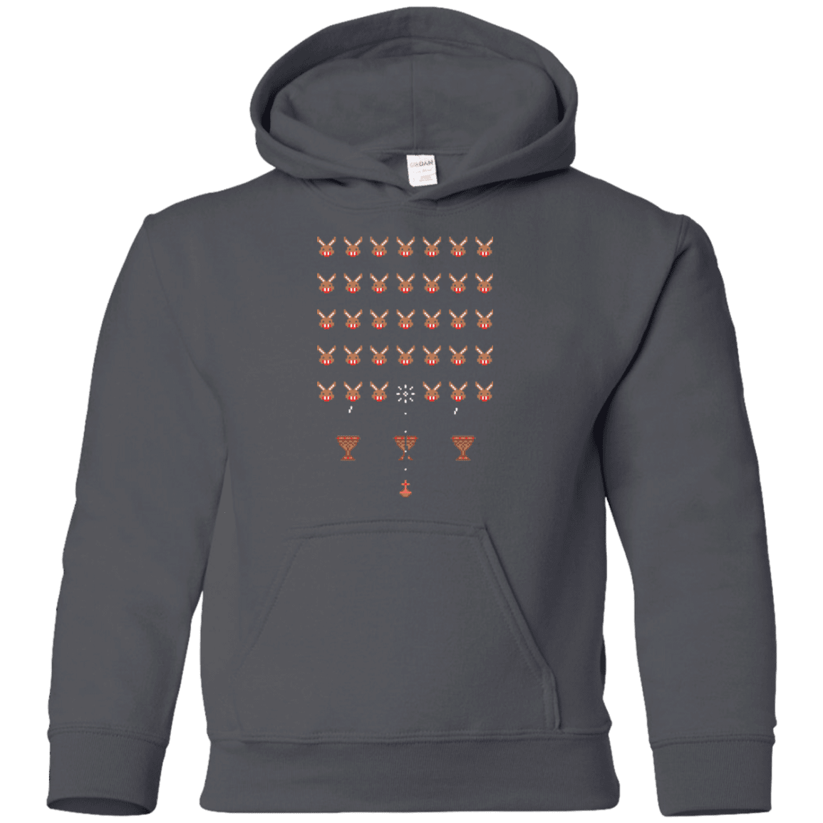 Sweatshirts Charcoal / YS Space Rabbits Youth Hoodie