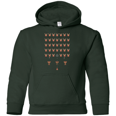 Sweatshirts Forest Green / YS Space Rabbits Youth Hoodie