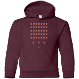 Sweatshirts Maroon / YS Space Rabbits Youth Hoodie