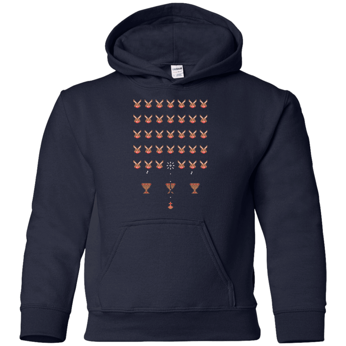 Sweatshirts Navy / YS Space Rabbits Youth Hoodie