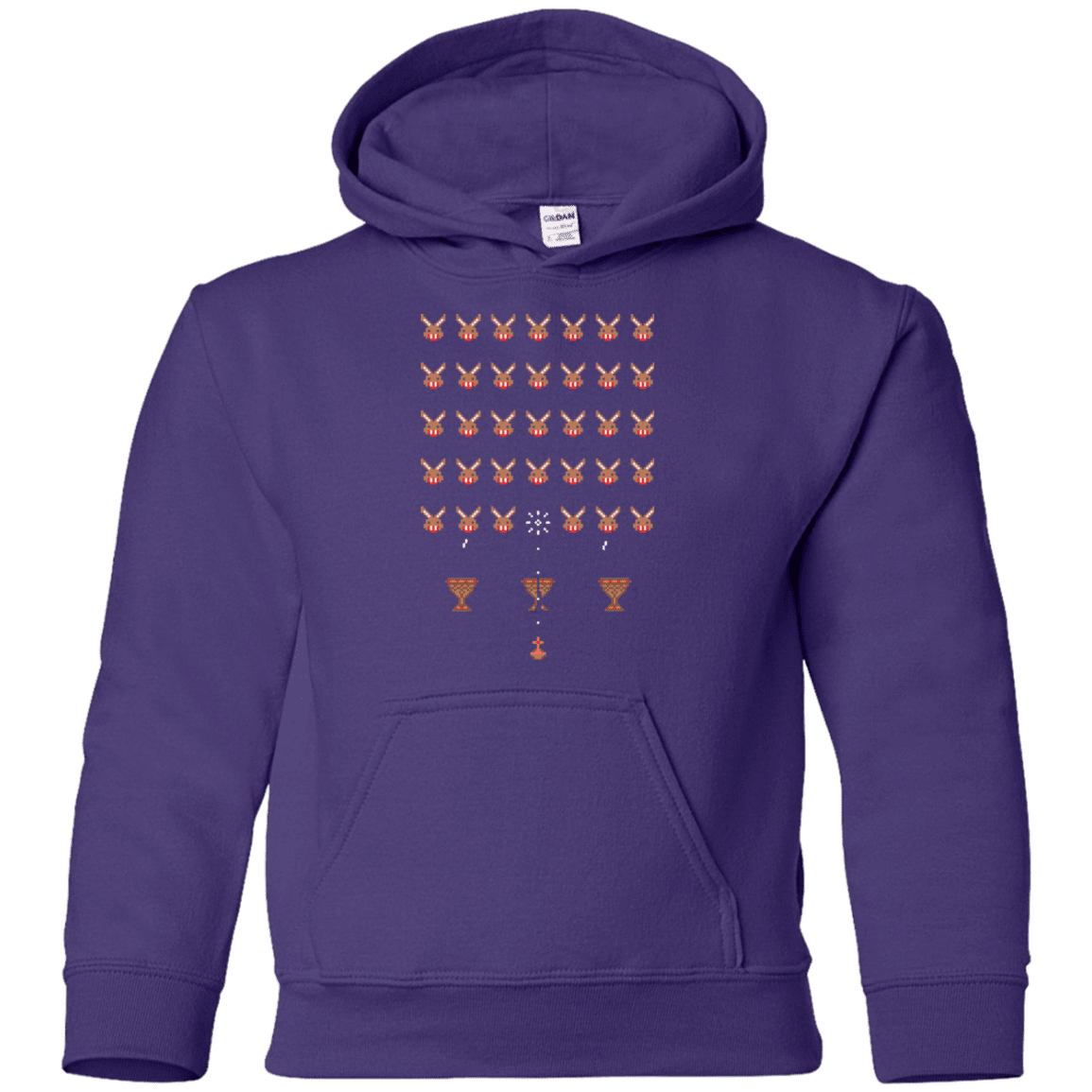 Sweatshirts Purple / YS Space Rabbits Youth Hoodie