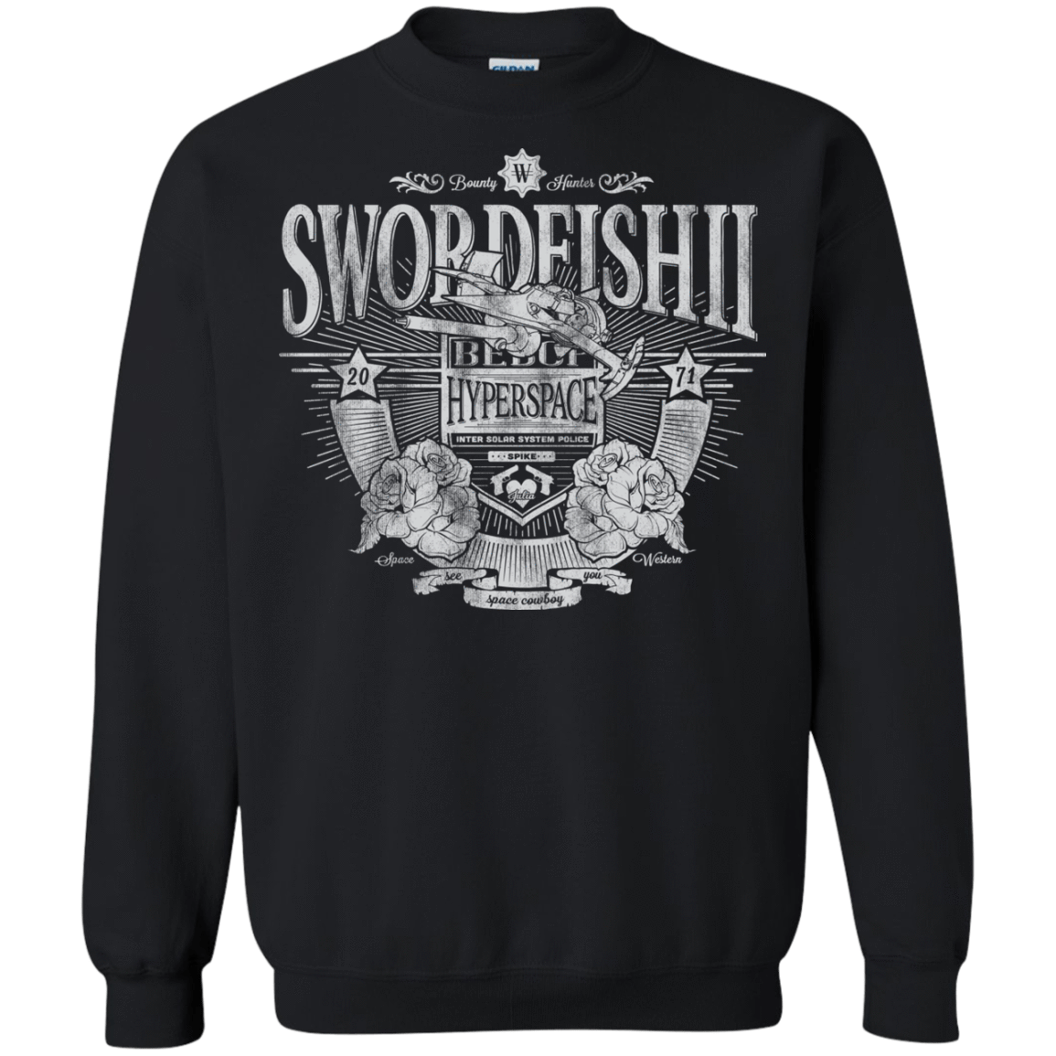 Sweatshirts Black / S Space Western Crewneck Sweatshirt