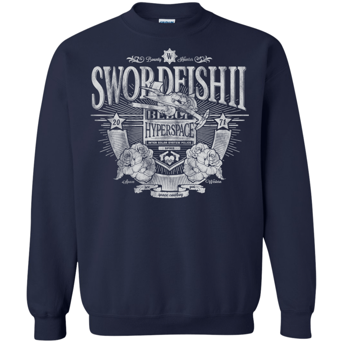 Sweatshirts Navy / S Space Western Crewneck Sweatshirt