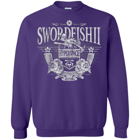 Sweatshirts Purple / Small Space Western Crewneck Sweatshirt