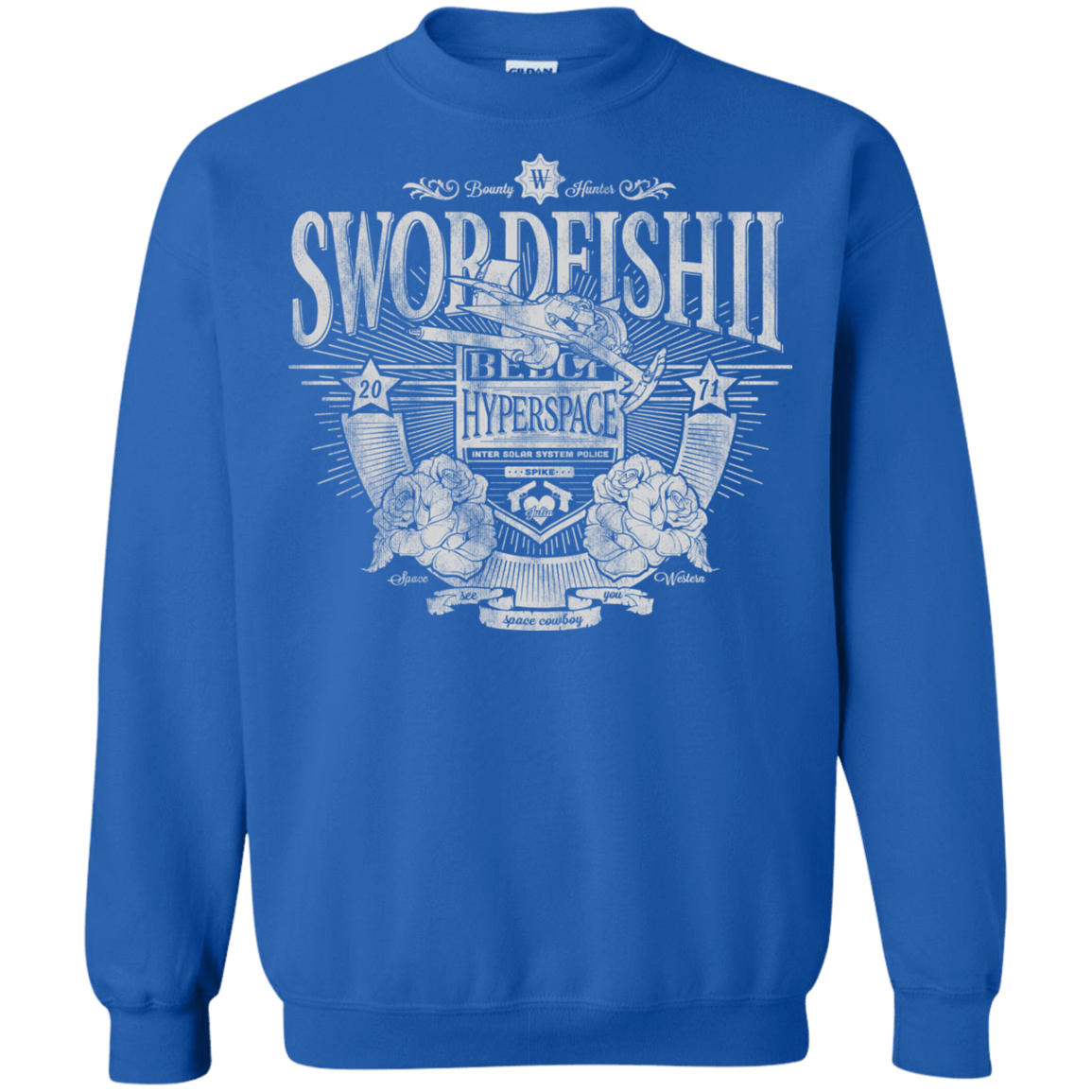 Sweatshirts Royal / S Space Western Crewneck Sweatshirt