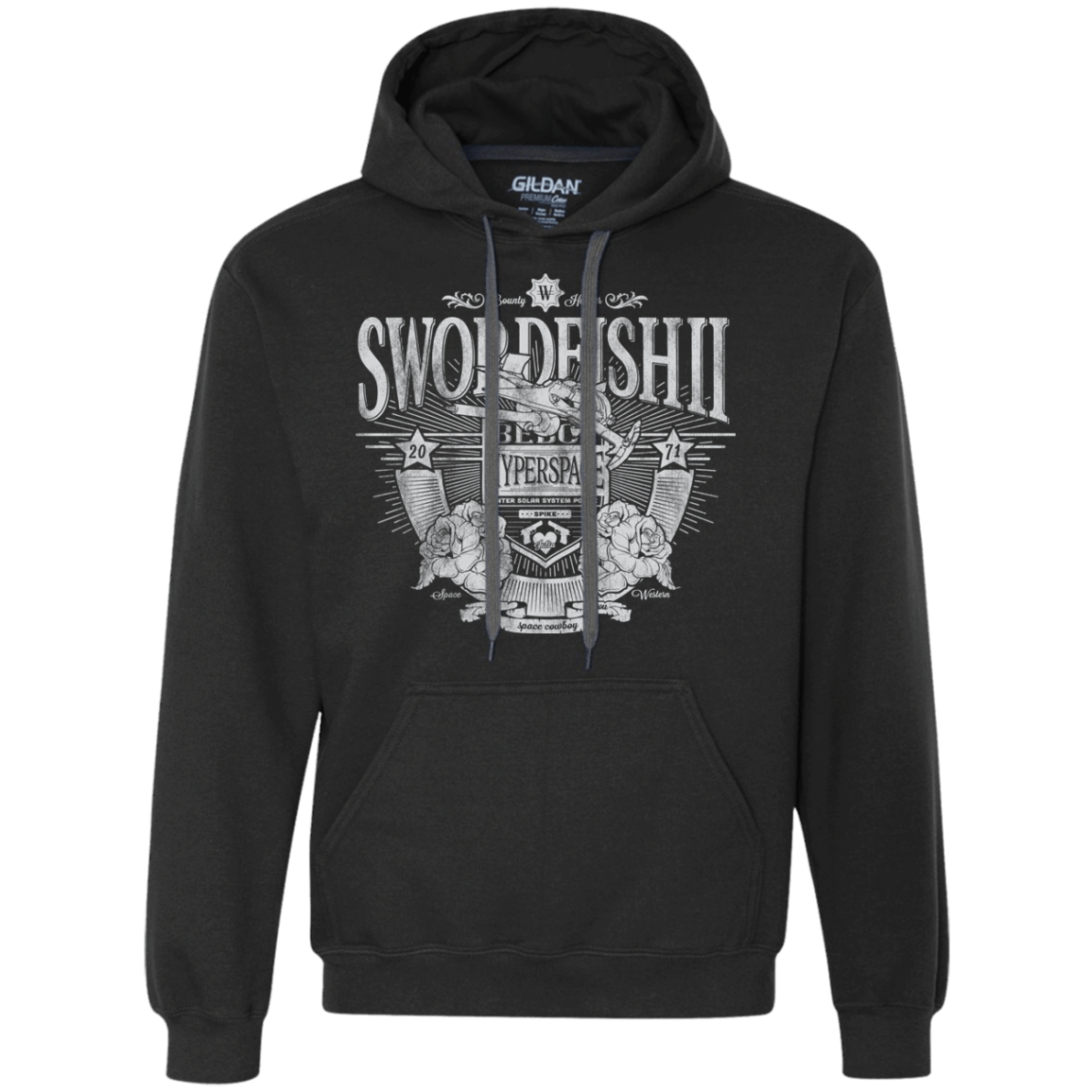 Sweatshirts Black / S Space Western Premium Fleece Hoodie