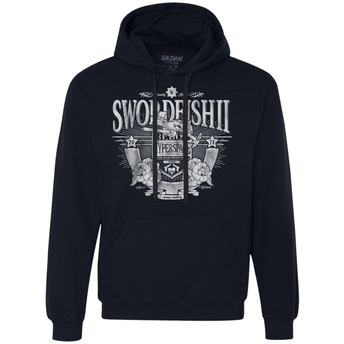 Sweatshirts Navy / S Space Western Premium Fleece Hoodie