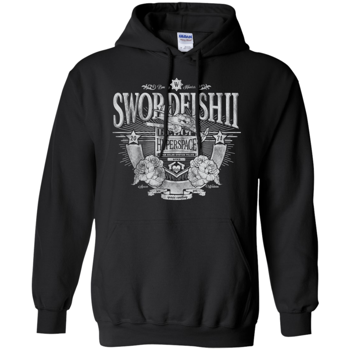 Sweatshirts Black / S Space Western Pullover Hoodie