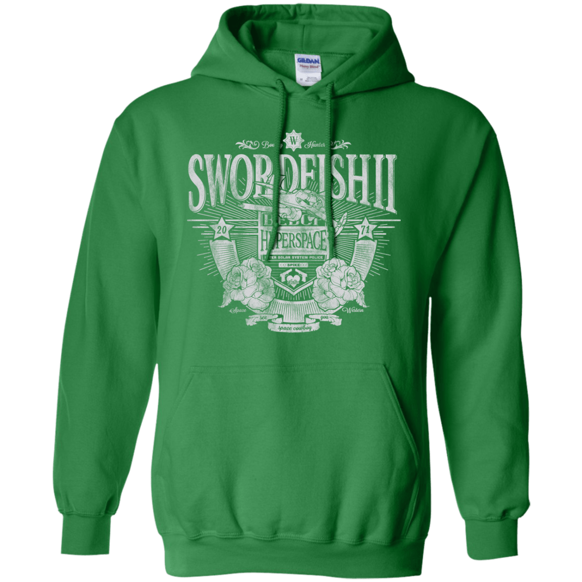 Sweatshirts Irish Green / S Space Western Pullover Hoodie