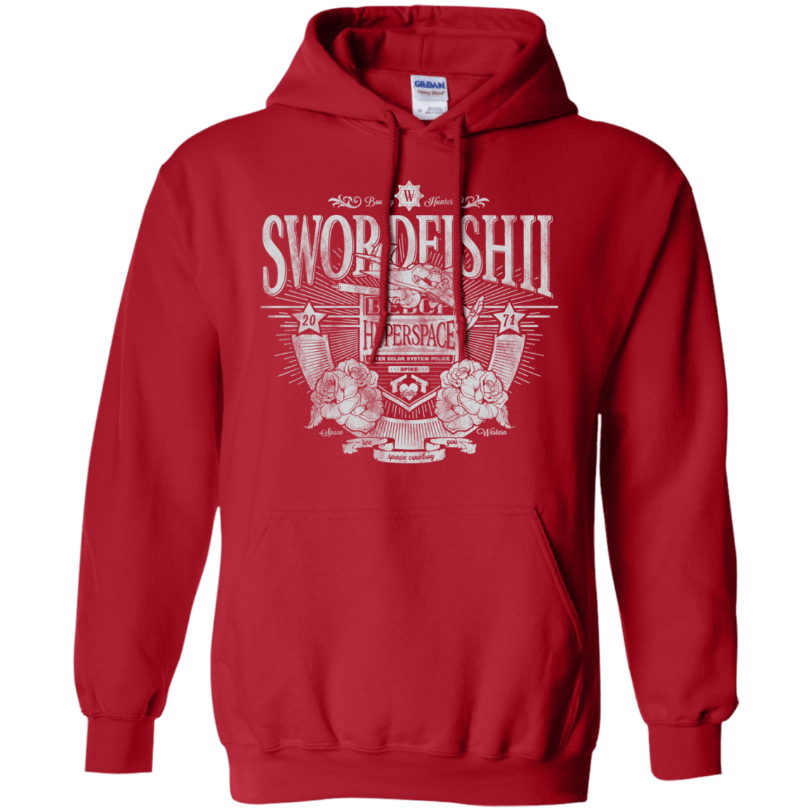 Sweatshirts Red / S Space Western Pullover Hoodie