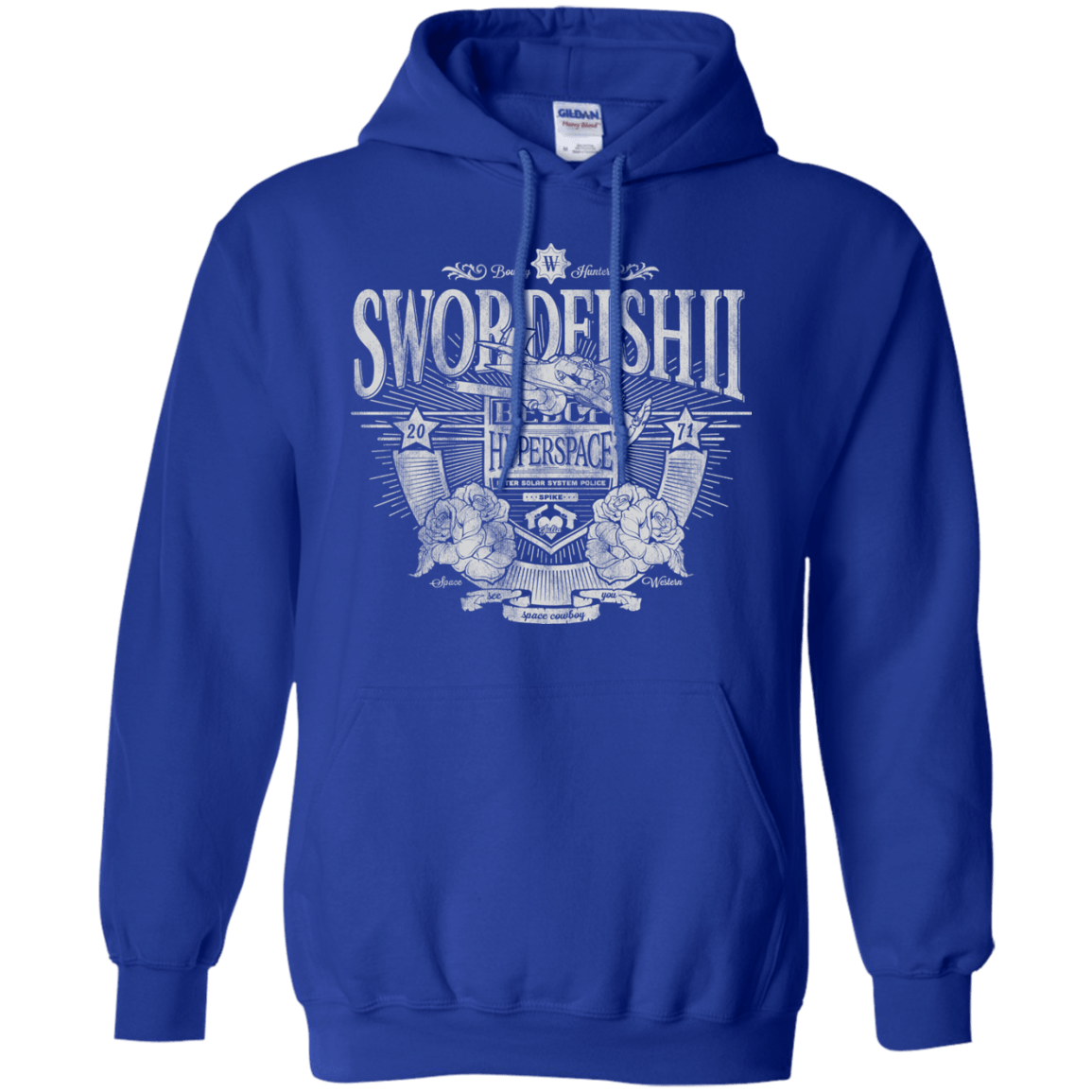 Sweatshirts Royal / S Space Western Pullover Hoodie