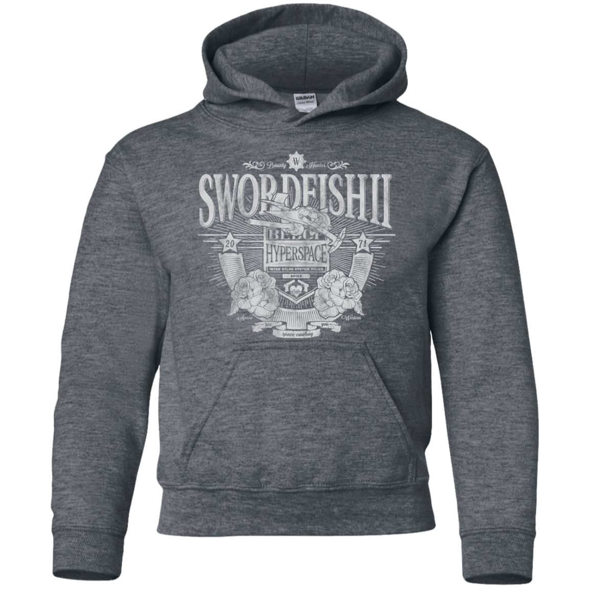 Sweatshirts Dark Heather / YS Space Western Youth Hoodie