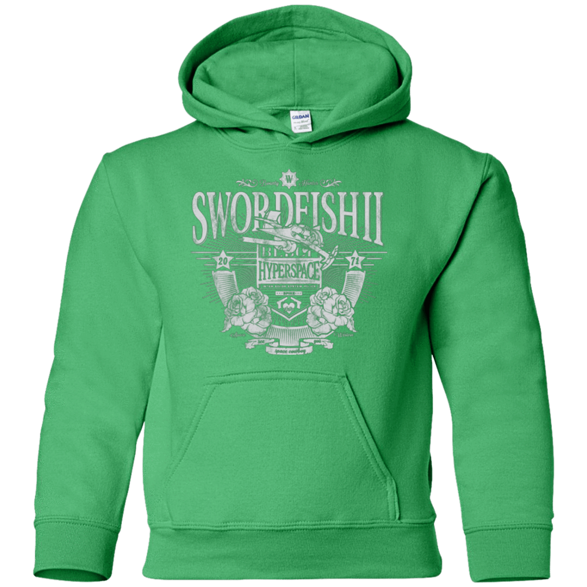 Sweatshirts Irish Green / YS Space Western Youth Hoodie