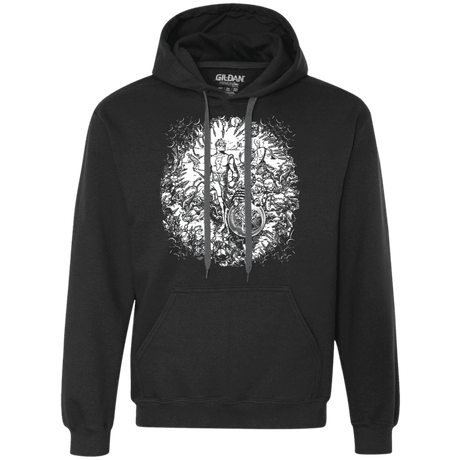 Sweatshirts Black / S Spaceman Premium Fleece Hoodie