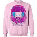 Sweatshirts Light Pink / Small Spartan Helmet 80's Crewneck Sweatshirt