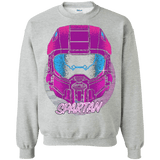 Sweatshirts Sport Grey / Small Spartan Helmet 80's Crewneck Sweatshirt