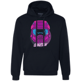 Sweatshirts Navy / Small Spartan Helmet 80's Premium Fleece Hoodie