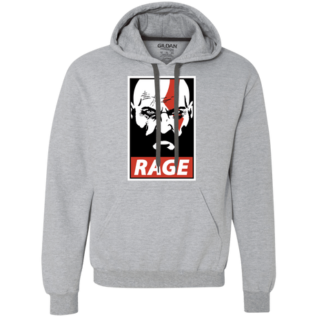 Sweatshirts Sport Grey / S Spartan Rage Premium Fleece Hoodie