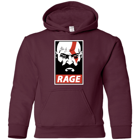 Sweatshirts Maroon / YS Spartan Rage Youth Hoodie