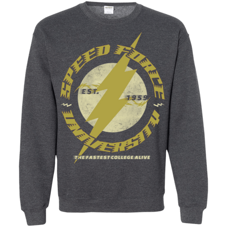 Sweatshirts Dark Heather / Small Speed Force University Crewneck Sweatshirt