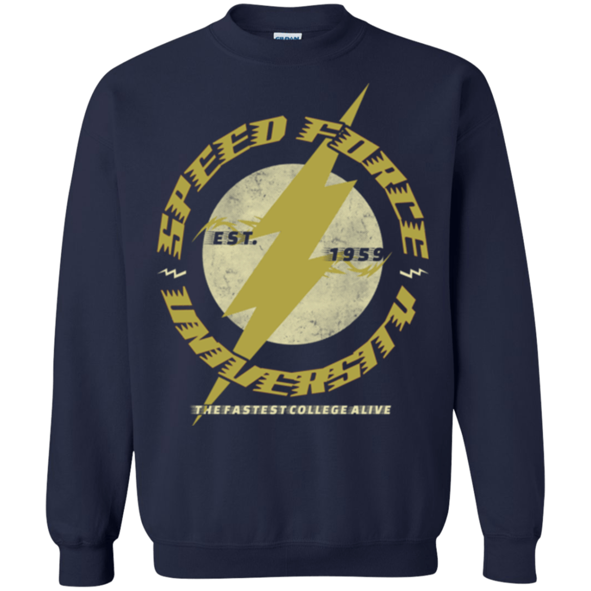 Sweatshirts Navy / Small Speed Force University Crewneck Sweatshirt