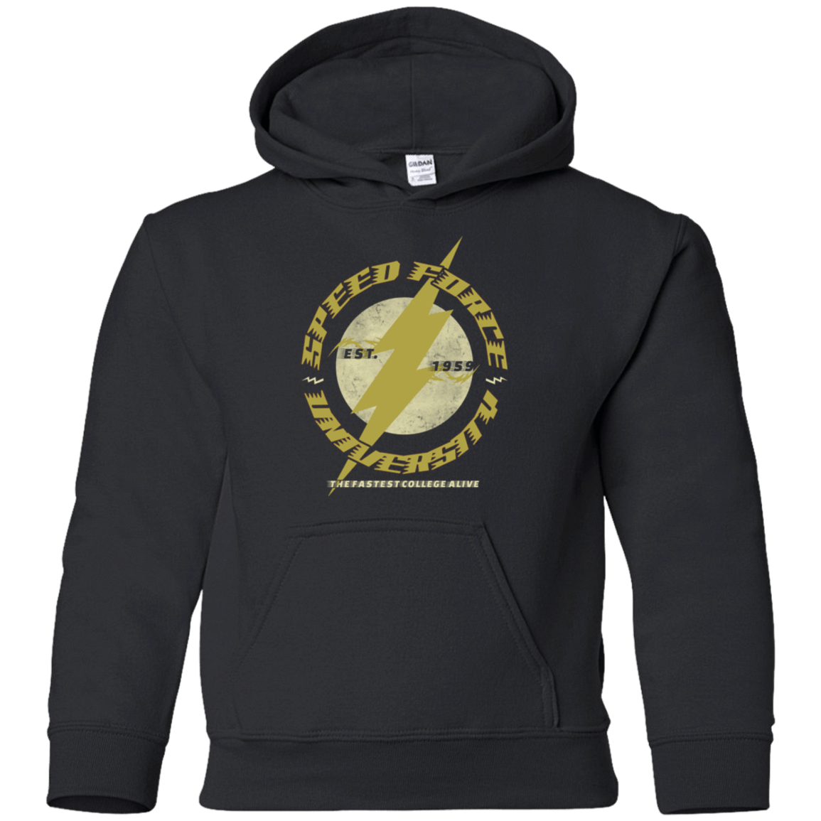 Sweatshirts Black / YS Speed Force University Youth Hoodie
