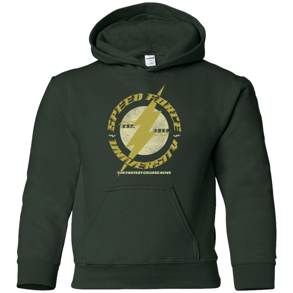 Sweatshirts Forest Green / YS Speed Force University Youth Hoodie