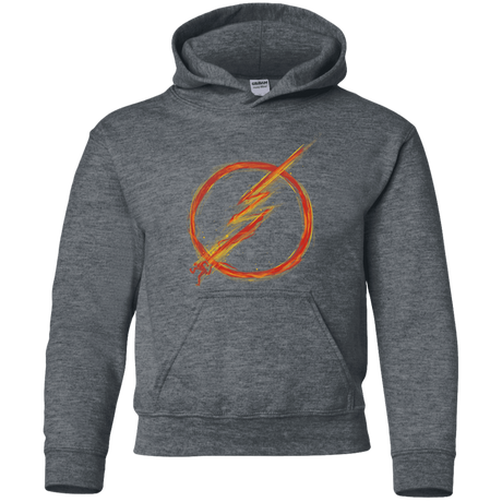 Sweatshirts Dark Heather / YS Speed Lightning Youth Hoodie