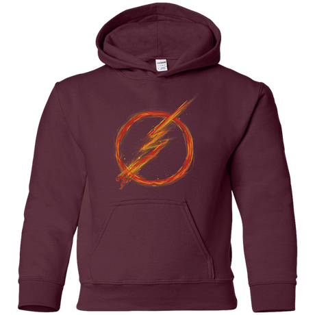 Sweatshirts Maroon / YS Speed Lightning Youth Hoodie