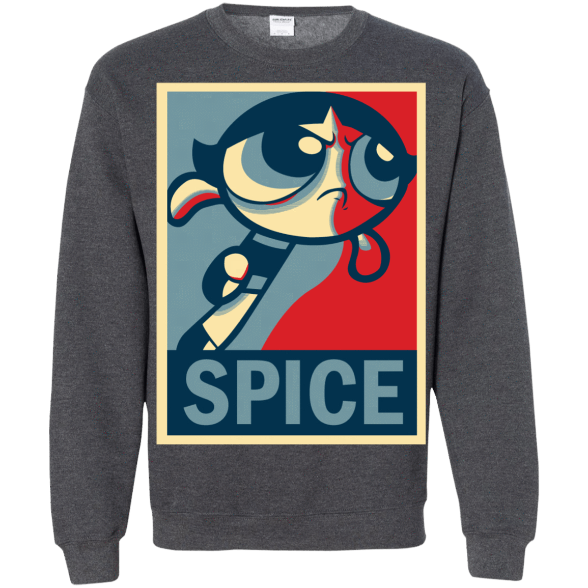 Sweatshirts Dark Heather / S Spice Powerpuff Crewneck Sweatshirt