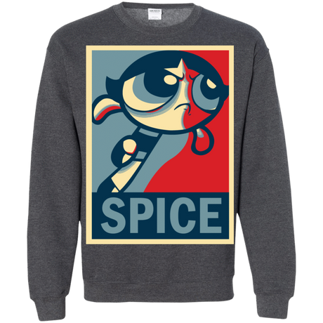 Sweatshirts Dark Heather / S Spice Powerpuff Crewneck Sweatshirt