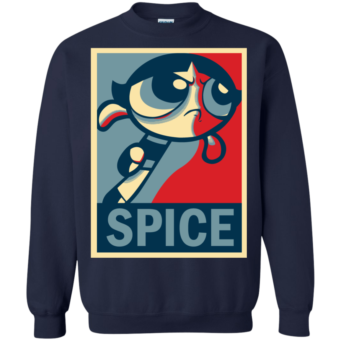 Sweatshirts Navy / S Spice Powerpuff Crewneck Sweatshirt