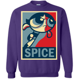 Sweatshirts Purple / S Spice Powerpuff Crewneck Sweatshirt