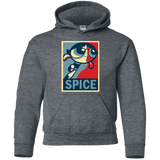 Sweatshirts Dark Heather / YS Spice Powerpuff Youth Hoodie