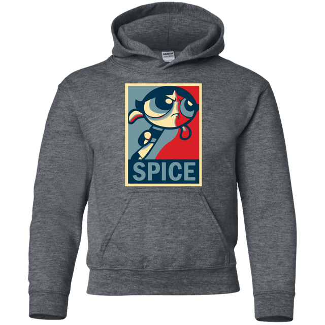 Sweatshirts Dark Heather / YS Spice Powerpuff Youth Hoodie