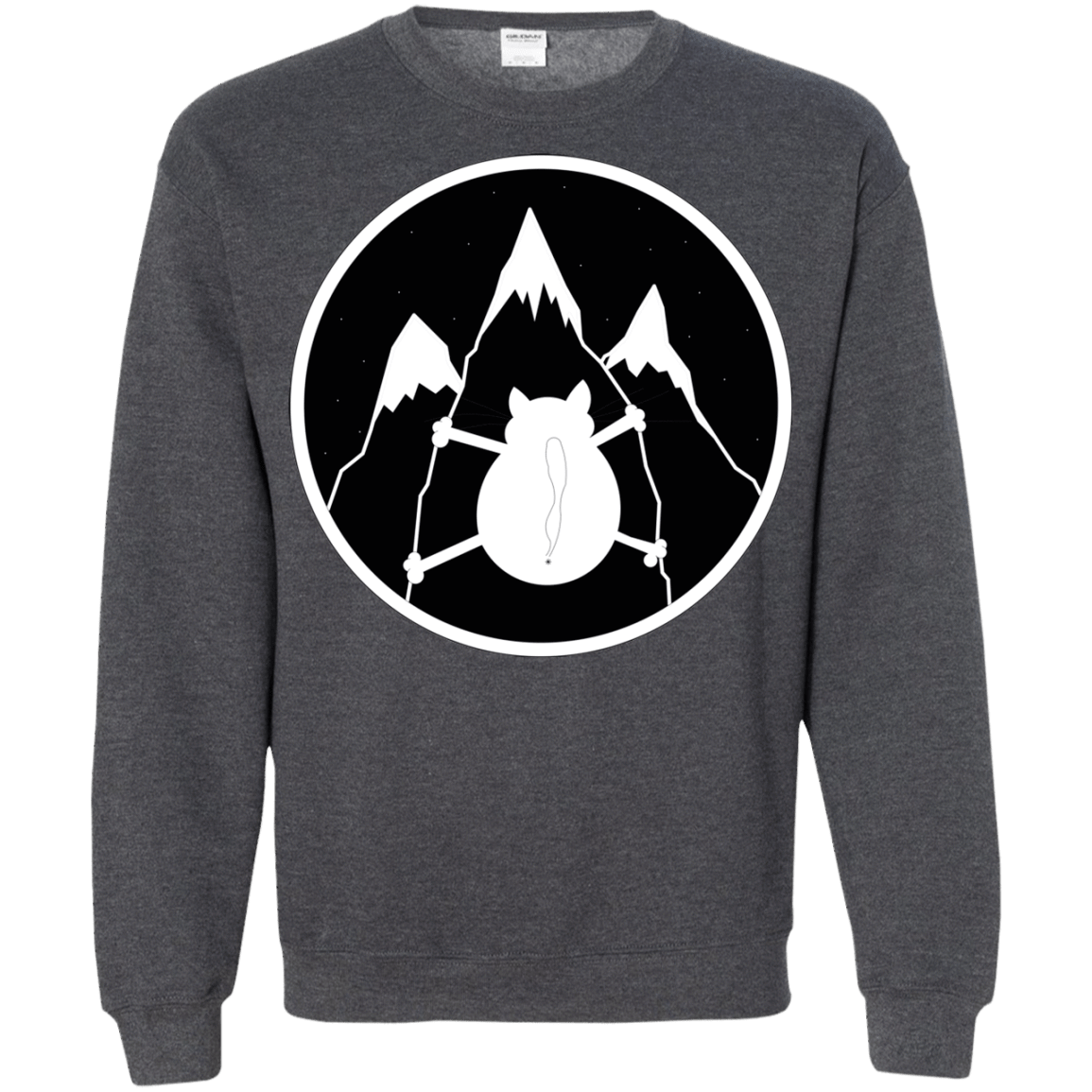 Sweatshirts Dark Heather / S Spider Cat Crewneck Sweatshirt