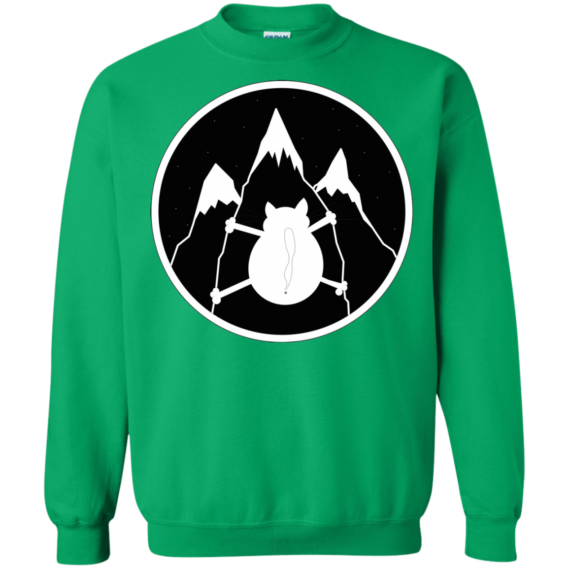 Sweatshirts Irish Green / S Spider Cat Crewneck Sweatshirt